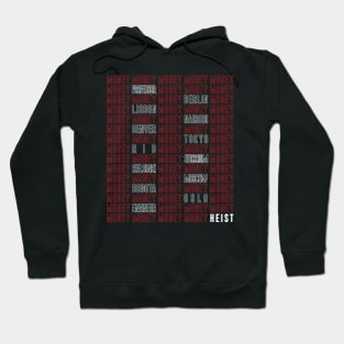 Money Heist / White Names Hoodie